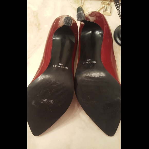 Nine West👠Rare Color Burgandy Moon - Picture 12 of 14